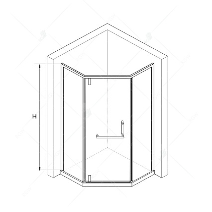 Душевой уголок RGW Hotel HO-084B 90x90 черный, сатинат