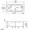 Акриловая ванна Marka One Dipsa 170x75