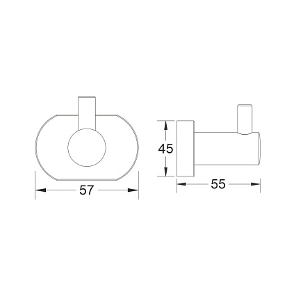 Крючок Belz B90105-1 черный