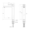 Смеситель для раковины Cezares STYLUS-LC-BORO-W0 брашированное золото