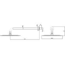 Верхний душ Allen Brau Priority 5.31A17-MG графит брашированный