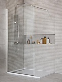 Душевая перегородка Belbagno KRAFT-L-1-90-C-Cr 90x195 прозрачная, хром