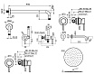 Душевой набор Plumberia IXO KITZXO01GR210 графит матовый