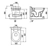 Подвесной унитаз Creavit Antik AN320-11CB00E-0000