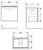 Мебель для ванной Geberit Acanto 59.5 см черный