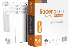 Алюминиевый радиатор Radena R 1000 350/100 8 секций 009010705