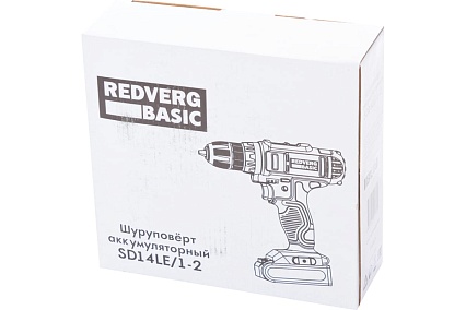 Аккумуляторный шуруповерт Redverg Basic SD14LE/1-2 6680819