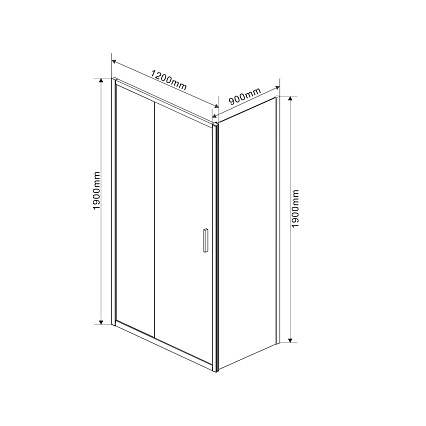 Душевой уголок Vincea Garda VSR-1G9012CLG 120x90 брашированное золото, прозрачный