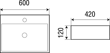 Раковина WeltWasser Elbach 2173 MBL 60 см голубой матовый