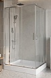 Душевой уголок BelBagno LUCE-AH-22-145/115-C-Cr 145x115 прозрачный, хром