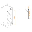 Душевая перегородка RGW Walk In WA-102W 80x195 белый, прозрачное 351010208-15