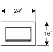 Кнопка смыва Geberit Sigma 30 115.893.KY.1