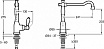 Смеситель для кухни Jacob Delafon Louise E24367-CP