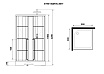 Душевая кабина Niagara Nova ST90/15QR/KL/BKT 90x90 стекло с принтом, без крыши