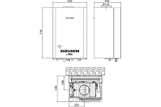 Газовый котел Navien ACE-24AN открытая камера, двухконтурный, 24 квт НС-1205521