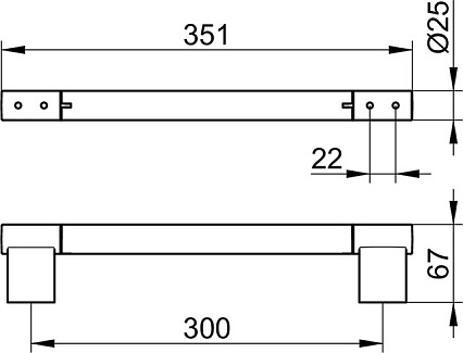 Поручень Keuco Plan 14907010000