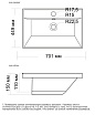 Тумба с раковиной Style Line Стокгольм 70 см белый софт