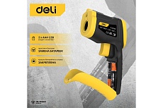 Инфракрасный термометр Deli dl333380 диапазон измерения -30С до 380°C или -22-716℉, LCD дисплей, отклик 0.5с 102968