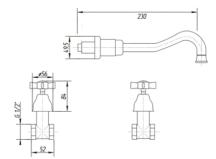 Смеситель для раковины Migliore Princeton ML.PRN-869.RA медь