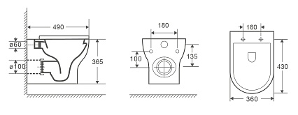 Комплект Weltwasser 10000010380 унитаз Erlenbach 004 GL-WT + инсталляция Marberg 507 + кнопка Mar 507 SE GL-WT