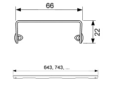 Решетка TECEdrainline quadratum 600950 90 см сталь, полированная