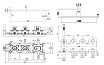 Душевой набор Paffoni Modular Box KITMB000NOKING душ 30 см, черный