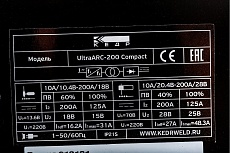 Инверторный аппарат Кедр UltraARC-200 Compact 220В, 10-200А 8018037