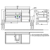 Тумба с раковиной Iddis Edifice 100 см светло-серый EDI10L0i95K