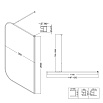 Душевая перегородка Niagara NG-689-12TBLACK 120x200 тонированная, профиль черный матовый