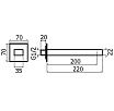 Излив для ванны Plumberia SPQ0258CR хром