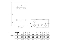 Накопительный водонагреватель Hyundai H-SWS14-30V-UI554