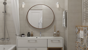 Дизайн-проект ванной комнаты "Восточная сказка"