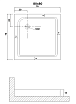 Поддон для душа Niagara Eco NG-P8080-14Q 80x80 белый