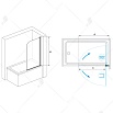 Шторка для ванны RGW Screens SC-09 80x150 прозрачное, хром