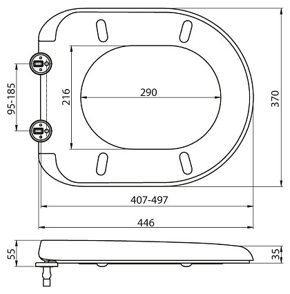 Крышка-сиденье BelBagno Sfera-T BB123SC с микролифтом