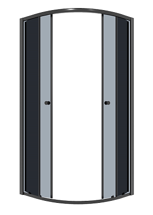 Душевой уголок Niagara Eco NG-1003-14T 80x80 стекло тонированное, черный