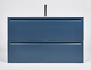 Тумба с раковиной Inda Piccadilly 80 см (раковина Akron Integra 80 SF Blanco) Blu Denim
