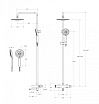 Душевая стойка Cezares STYLUS-CVD-BORO брашированное золото