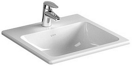 Раковина VitrA S20 5463B003-0001 квадратная 45 cм, c переливом