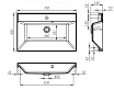 Тумба с раковиной BelBagno Vittoria 70 см Bianco Lucido