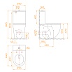 Унитаз-компакт RGW SW-03 безободковый, с микролифтом 67420103-01