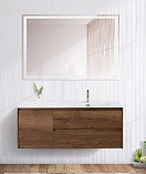 Мебель для ванной BelBagno Kraft 100 см, 2 ящика, 1 дверца, правая Rovere Tabacco