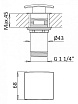 Смеситель для раковины Cezares PORTA-LS1-SR Sunrise