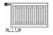 Радиатор Kermi otop FTV 33, 155х200х1800, R, RAL 9016 белый FTV330201801RXK