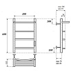 Полотенцесушитель электрический Point Афина PN04846P П3 40x60 диммер справа, хром