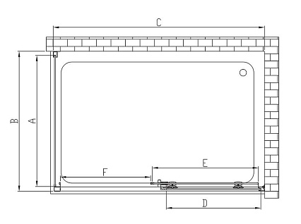 Душевой уголок Vincea Soft VSR-3SO8010CL 100x80 хром, прозрачное