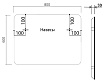 Зеркало Vincea VLM-3VC800B 80x60 см, сенсорный выключатель и диммер, черный