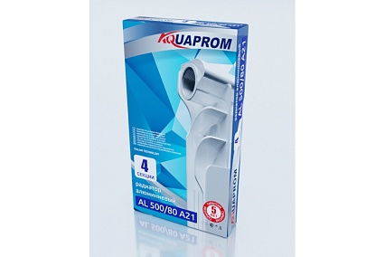 Радиатор Aquaprom 500/80 алюминиевый AL, 4 секции A21 00-00016979