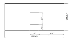 Столешница Allen Brau Infinity 100 см graphite structure, 1.21012.GR-S