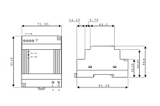 Внешний источник питания TDK-Lambda AC-DC DSP60-24